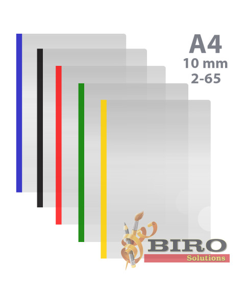 Dosar plastic A4, cu baghetă 10mm, pentru 2-65 file, BUROMAX